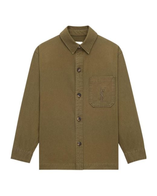 Saint Laurent Green Overshirt for men