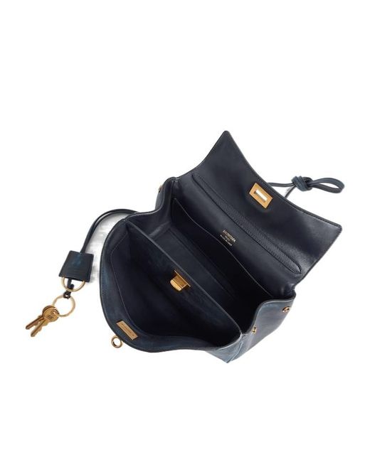 Balenciaga Blue Rodeo Charm Detailed Mini Handbag