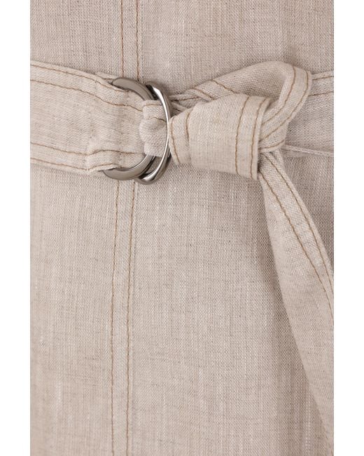 Brunello Cucinelli Natural Sleeveless Dress