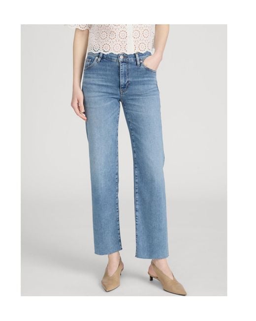 FRAME Blue The Mello Straight-Leg Jeans