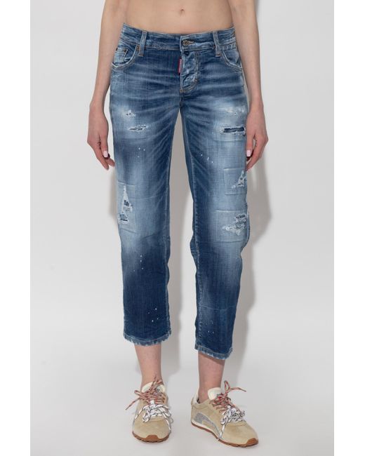 DSquared² Blue Jenna Distressed Jeans