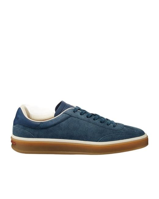 Loro Piana Blue Tennis Walk Sneaker