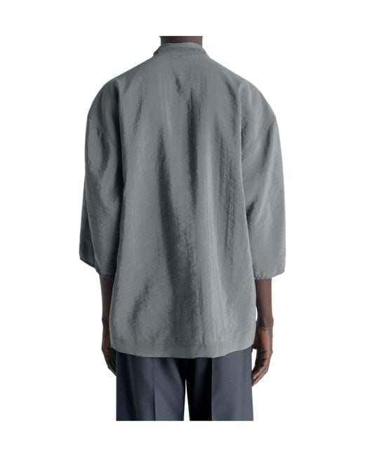 Lemaire Gray Button Detail Top