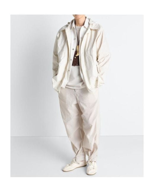 Lemaire White Detachable Hood Rain Jacket for men