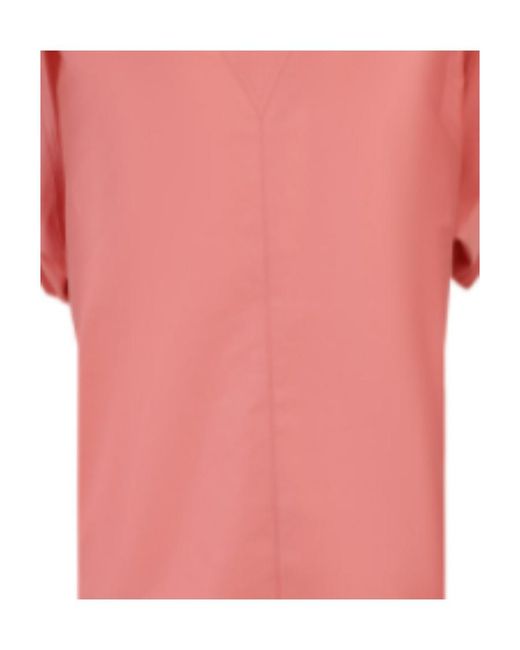 Isabel Marant Pink Belt-Detail Funnel-Neck Blouse