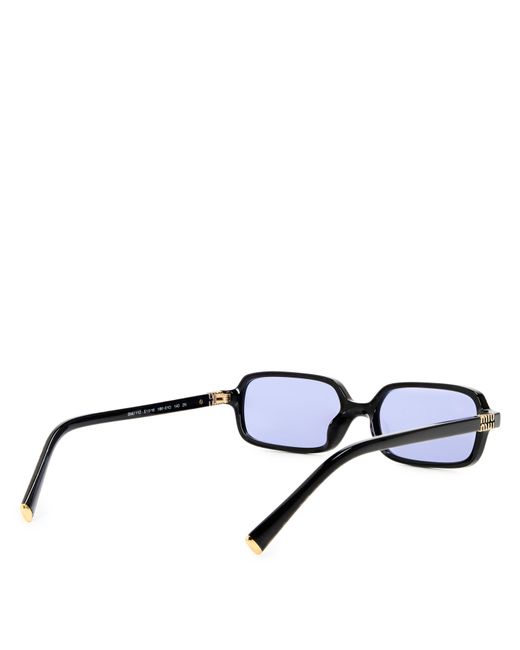 Miu Miu White Rectangular Sunglasses