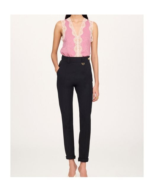 Chloé Blue Chloé High-Waisted Tailored Pants
