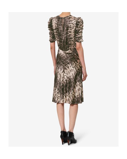 Isabel Marant Natural Lemila Silk Dress