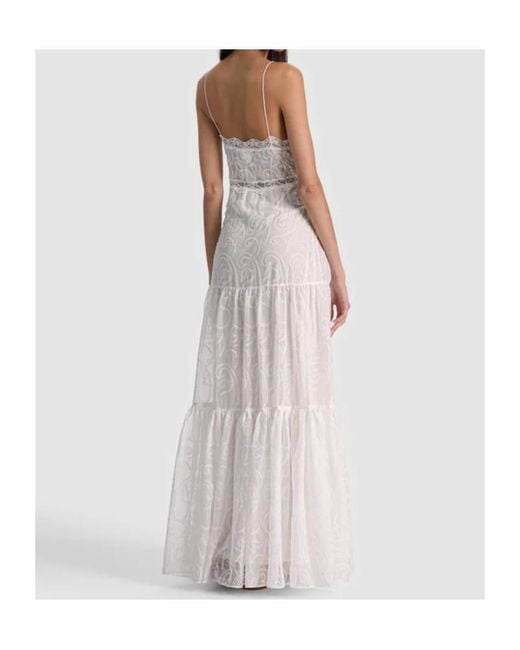 Alice + Olivia White Alice Olivia Nicky Long Dress