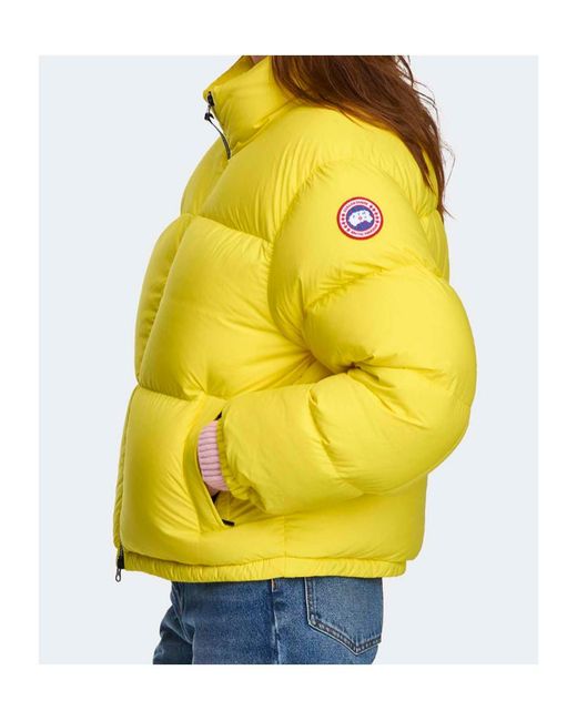 Canada Goose Yellow Fallon Puffer Jacket