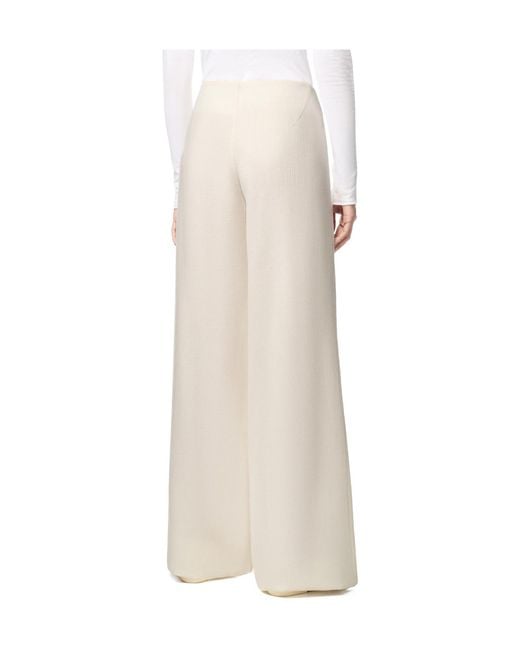 Ermanno Scervino White Wide-Leg Casual Trousers
