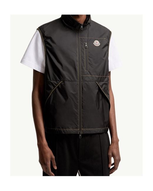 Moncler Black Ansiei Vest for men