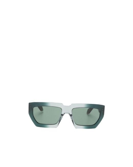 Alaïa Green Alaïa Geometric Frame Sunglasses