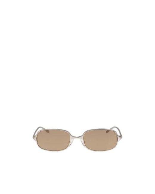 McQueen White Full Frame Sunglasses for men