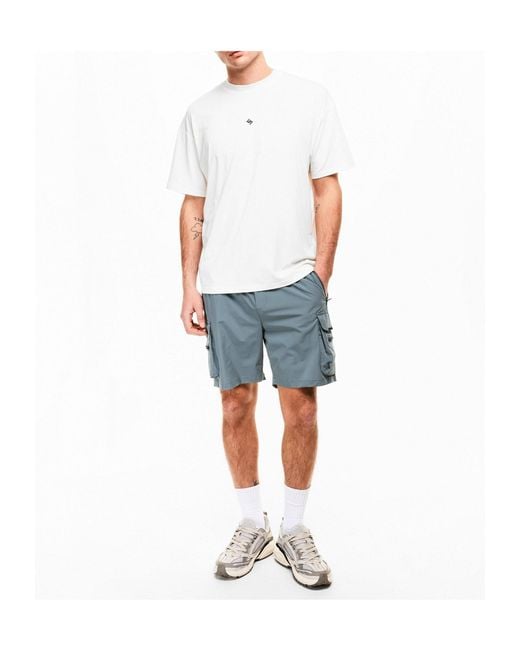 Represent Blue Cargo Shorts for men