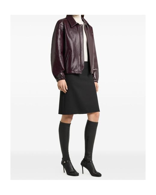 Courreges Brown Zip-Up Jacket