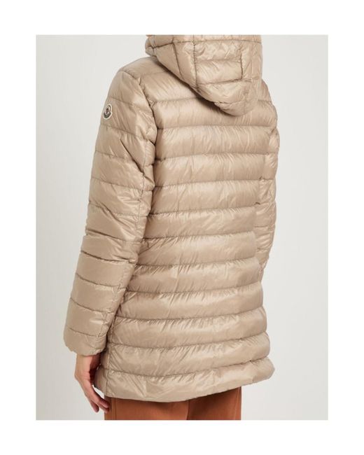 Moncler Natural Jasmin Padded Hooded Shell Parka