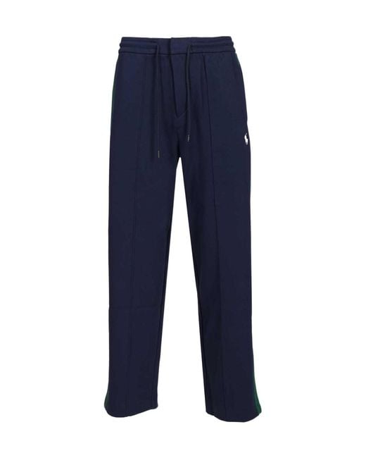 Polo Ralph Lauren Blue Side Stripe Track Pants for men