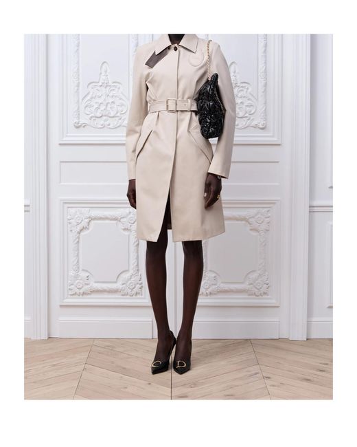 Dior Natural Médaillon Embroidered Trench Coat