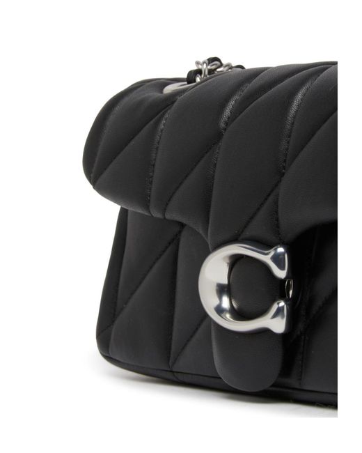 COACH Black Quilted Tabby 20 Shoulder Bag