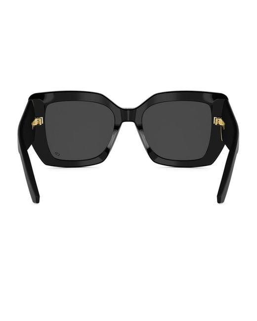 Dior Black Eyewear Butterfly Frame Sunglasses