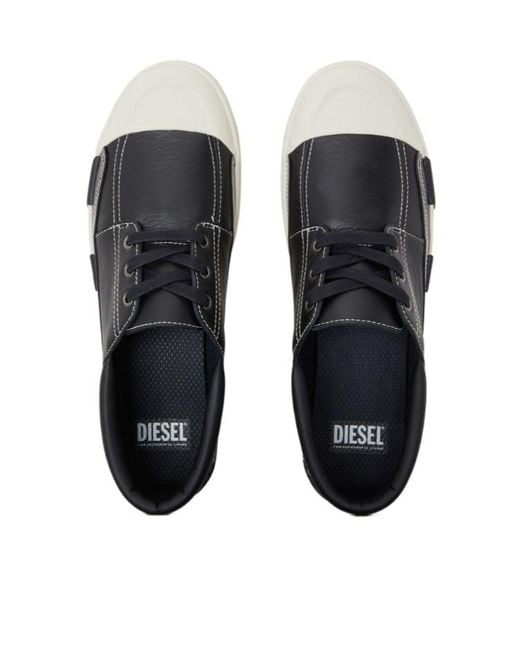 DIESEL Gray S-D-Verse Mocassin Sneakers for men