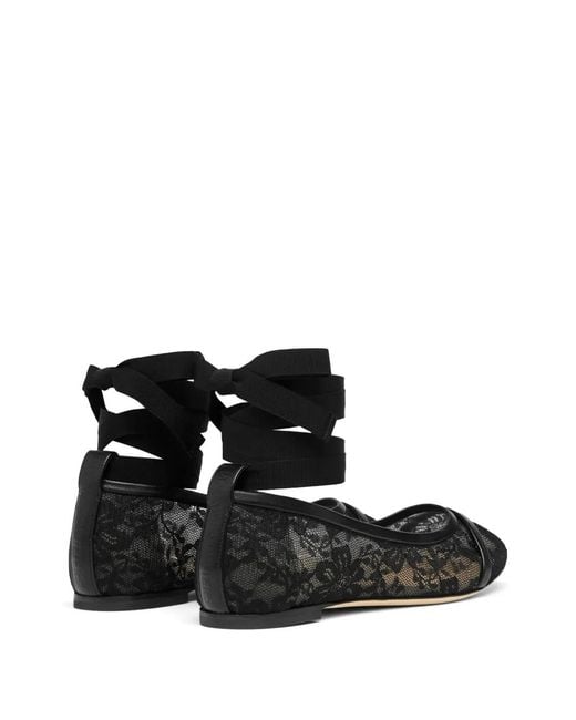 Malone Souliers Black Sabina Ballet Flats