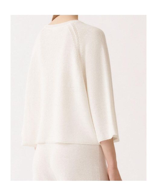 Fabiana Filippi Natural Crew Neck Knitwear
