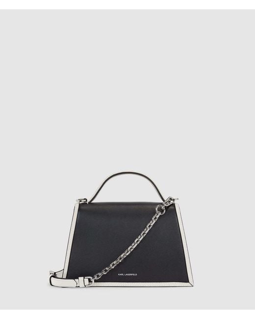 Karl Lagerfeld Black Small K/Signature Cross Body Bag