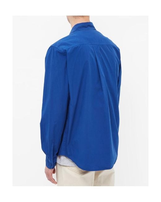 KENZO Blue Tonal Tiger Patch Shirt for men