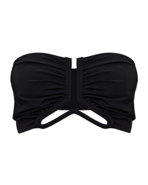 Rick Owens Black Cutout Bikini Top