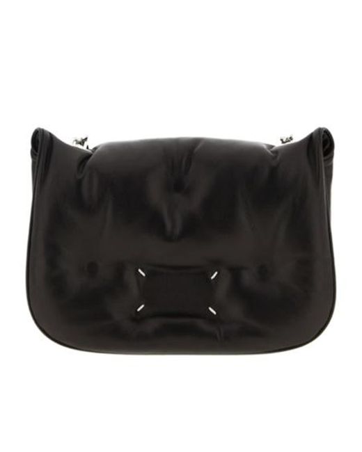 Maison Margiela Black Glam Slam Flap Quilted Mini Bag