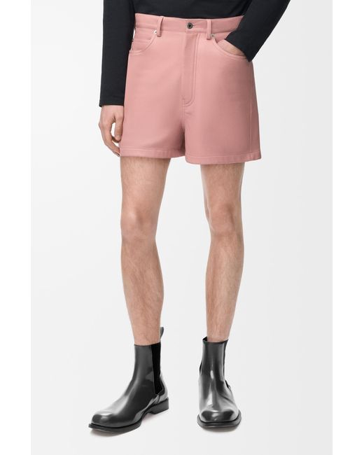 Loewe Pink Belt Loop Shorts for men
