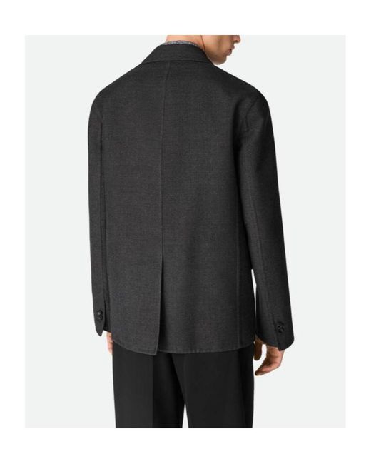 Bottega Veneta Black Splitable Wool Jacket for men