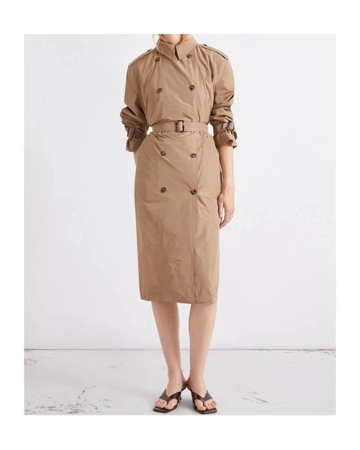 Marella Brown Double-Breasted Coat