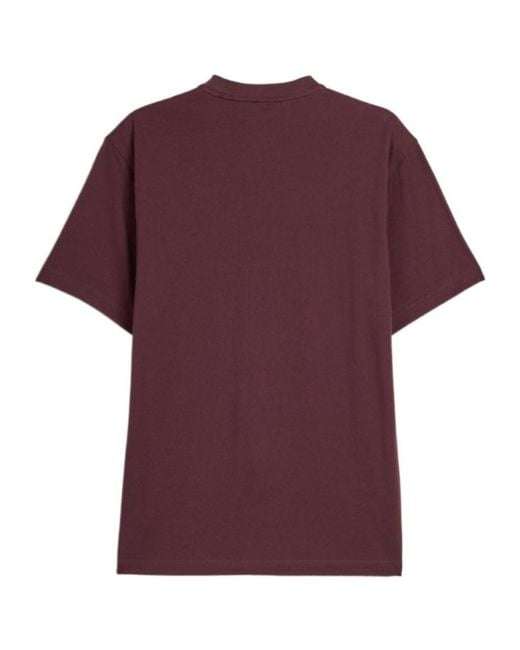 Y-3 Purple Logo Crewneck T-Shirt for men