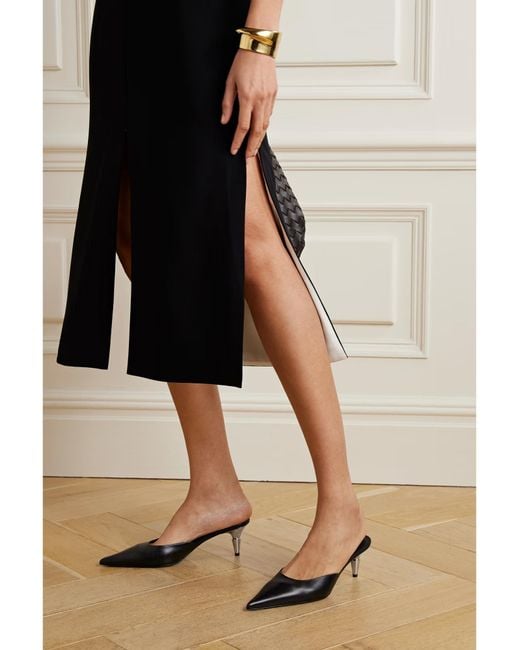 Proenza Schouler Multicolor Pointed-Toe Leather Mules
