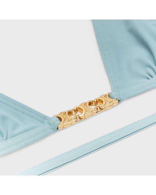 Céline Blue Triomphe Triangle Top