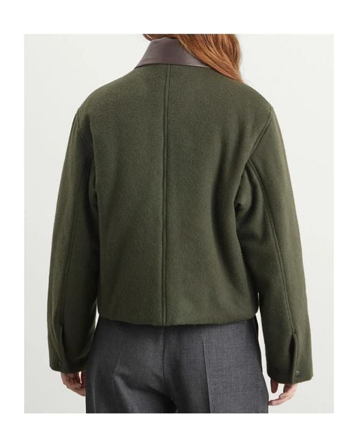 Auralee Green Long-Sleeved Jacket