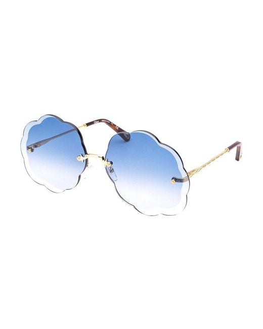 Chloé Blue Logo Sunglasses