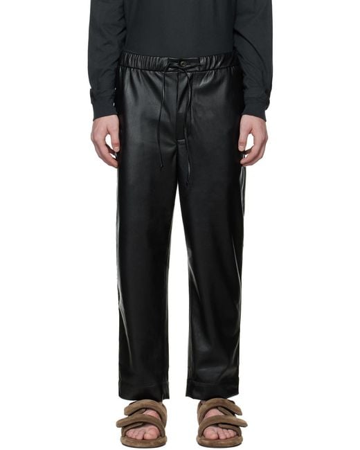 Nanushka Gray Maven Straight Leg Cropped Pants for men