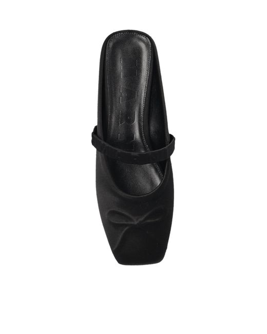 Marni Black Bow Detailed Slides