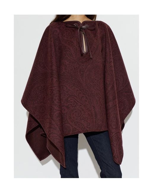 Etro Red Patterned Shawl