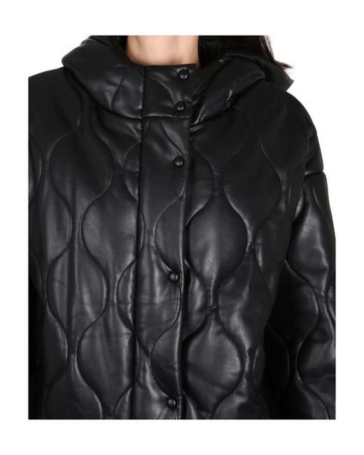 STAND Black Long-Sleeved Quilted Jacket