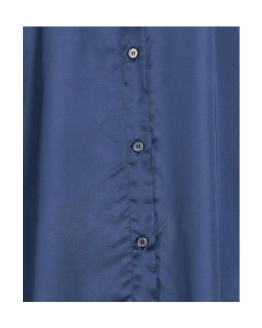 MM6 by Maison Margiela Blue Solid Colour Shirts