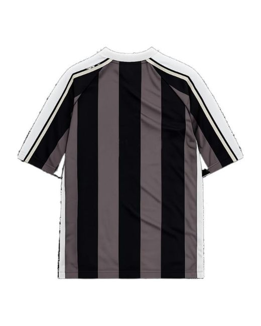 Barrow Black Mesh Stripe T-Shirt for men