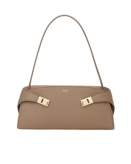 Ferragamo Natural Hug East-West Shoulder Bag