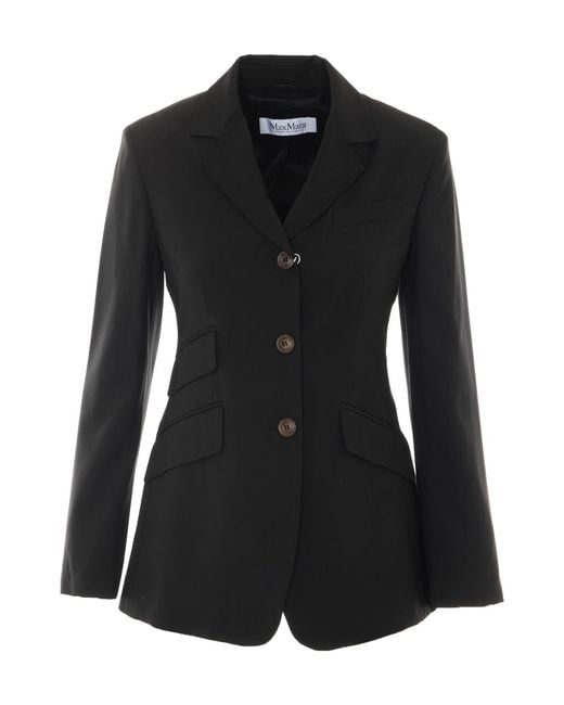 Max Mara Black Long-Sleeve Blazer