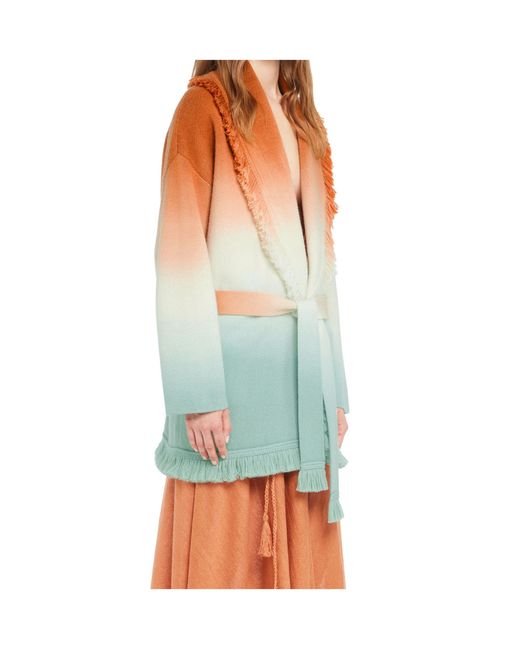 Alanui Green Shades Of Shore Cardigan