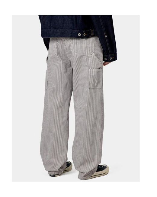 Carhartt Gray Casual Pants With Belt Loops